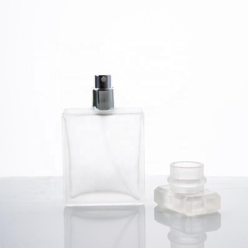 Custom 30ml 50ml 100ml Empty Clear Frosted Perfume Oil Botol Parfum Perfume Atomizer Perfume Glass Bottle