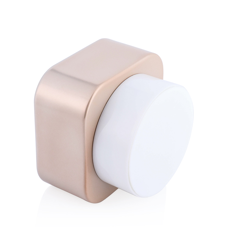 Custom 40 g 40 80 120 ml face lotion square container pink glass jar cosmetic packaging for eye cream with lids