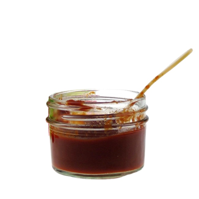 Custom 4oz 8oz wide mouth clear glass maple syrup jar with tinplate lids