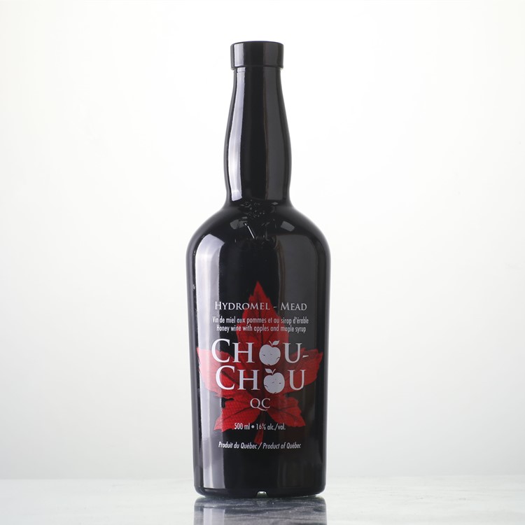 Custom 500 ml 750 ml 1000 ml premium white glass bottle for liquor beer beverage decoration