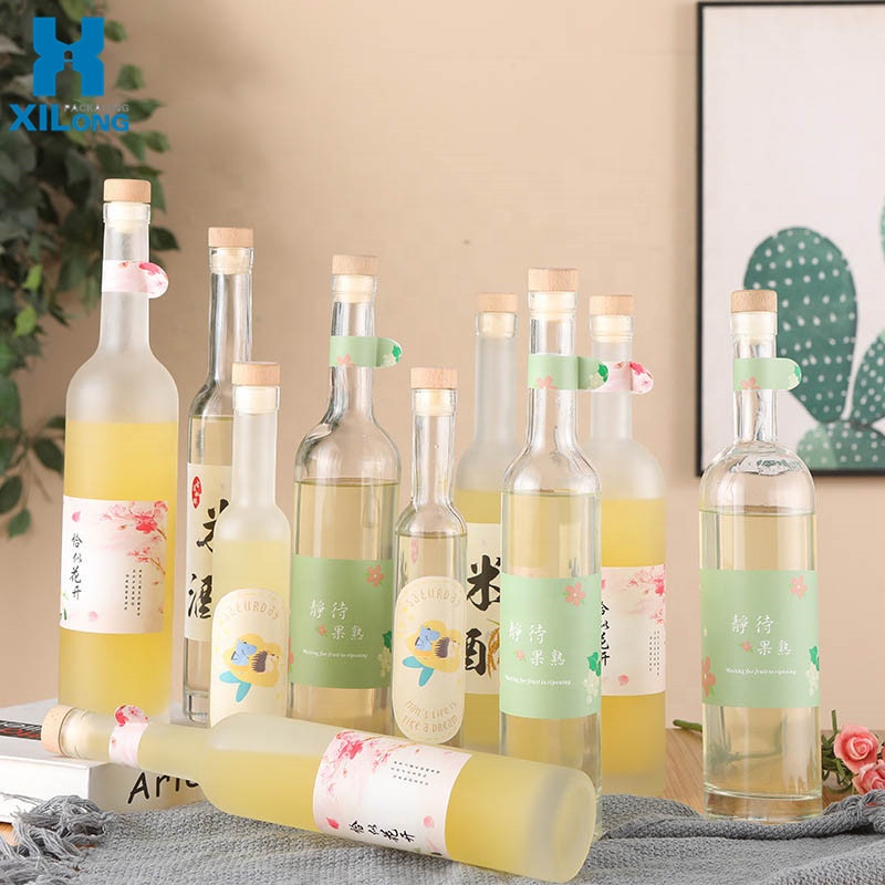 Custom 500Ml 750Ml Frosted Glass Bottles For Liquor, Rum, Whiskey, Spirits