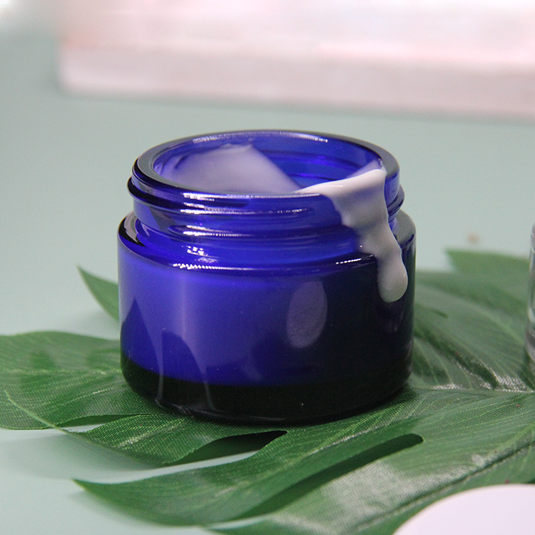 Custom 50G 100G Matte Clear Wide Mouth Jar Cosmetic Packaging Face Cream Glass Jar