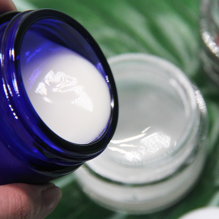 Custom 50G 100G Matte Clear Wide Mouth Jar Cosmetic Packaging Face Cream Glass Jar