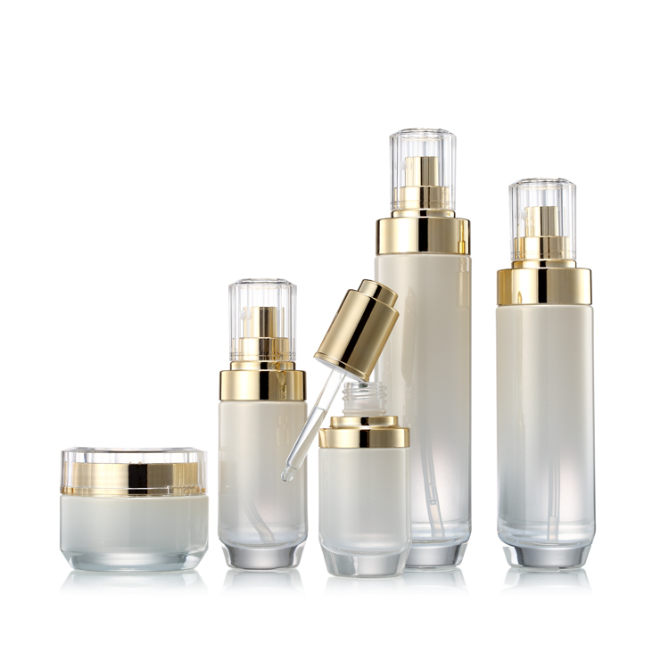 Custom 50g 1 3.3 4 fl oz 40ml serum cream sets of bottles and jars for cosmetic packaging jar skincare bottles