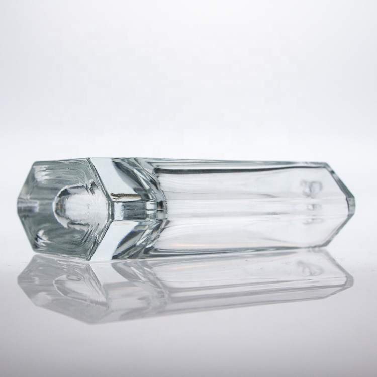 Custom 50ml 100ml Bulk Empty Elegant Crimp Flat Square Perfume Atomizer Glass Bottles
