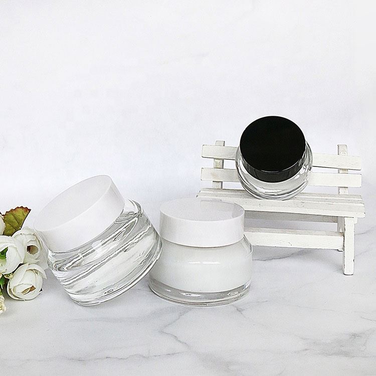 Custom 50ml Cylinder Cosmetics Makeup Containers And Packaging Jars For Creams