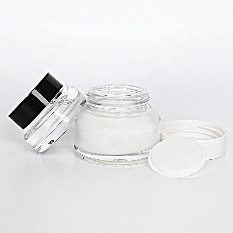 Custom 50ml Cylinder Cosmetics Makeup Containers And Packaging Jars For Creams