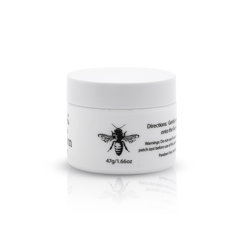 Custom 50ml high quality white empty packaging cosmetic glass jars for face cream