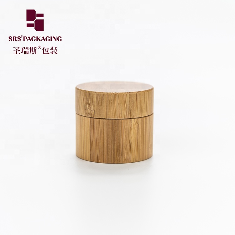 Custom 5g 10g 15g 30g 50g 80g biodegradable natural bamboo cream jar for body cream
