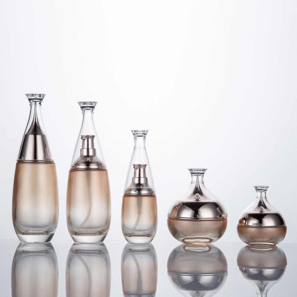 Custom 5g 10g 20g 30g 50g 100g China design empty luxury eco friendly cosmetic cream packaging bottle set