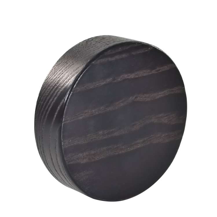 Custom 5g 15g 30g 50g 100g cosmetic packaging frosted clear glass cream jar with black bamboo lid