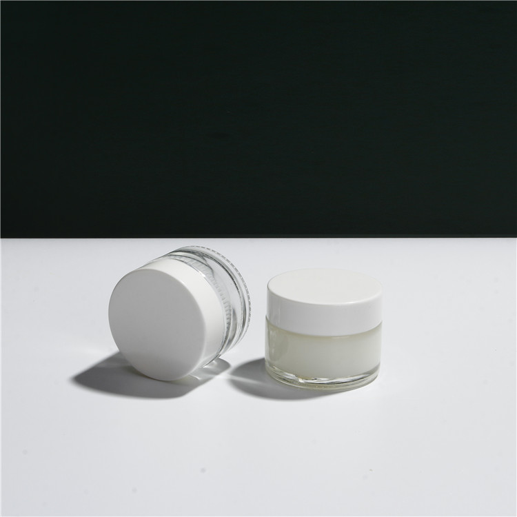 Custom 5g Skin Care Packaging Glass Cream Jars Empty Eye Cream Jar Cosmetic Container with Caps