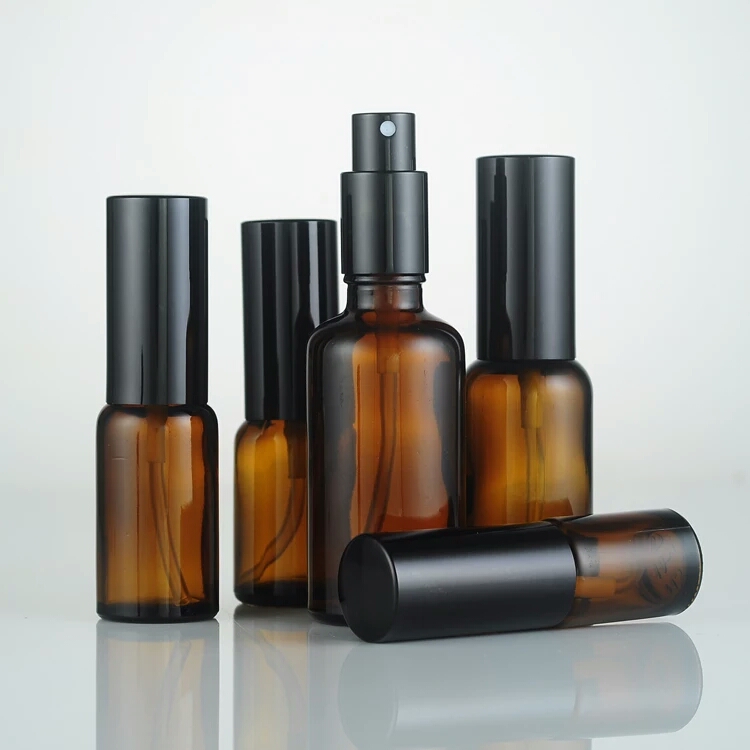 Custom 5ml 10ml 15ml 20ml 30ml 30 ml 50ml 100ml amber glass perfume spray bottle with atomiser