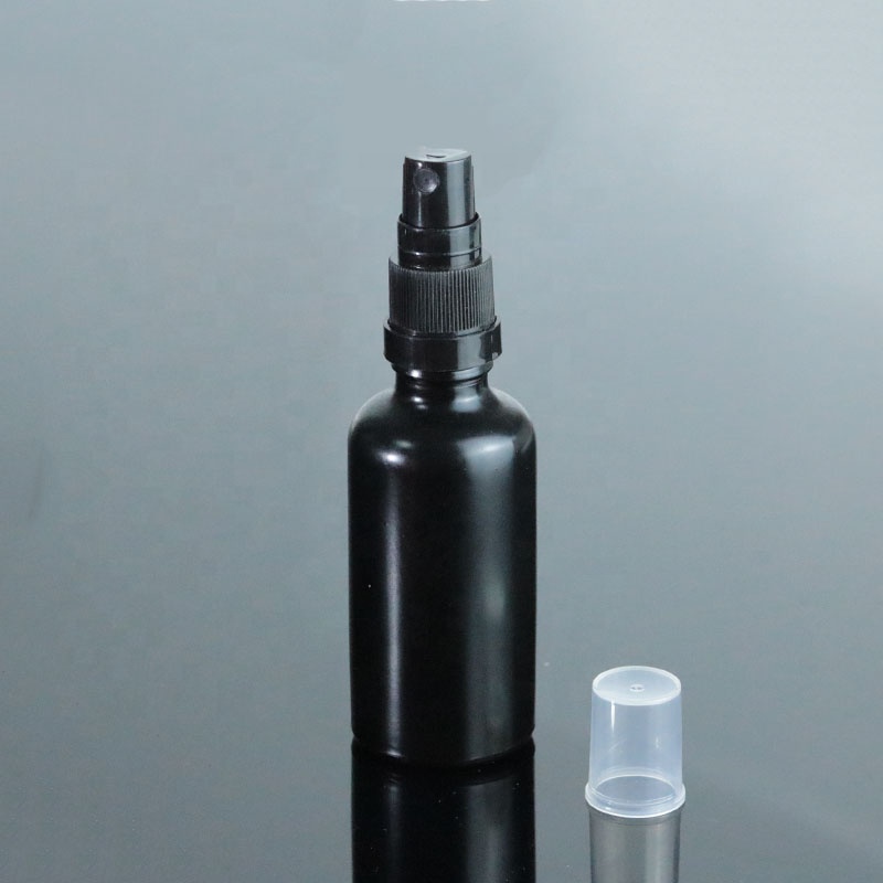 Custom 5ml 10ml 15ml 20ml 30ml 50ml 100ml Luxury Black Glass Spray Mist Bottle for Perfume (GRBL09)