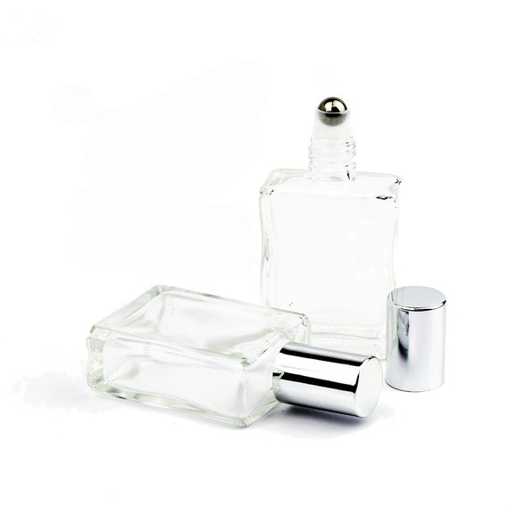 Custom 5ml 10ml 15ml 20ml Cosmetics Glass Roll on Bottle with Metal Roller Essential Oil Screen Printing Personal Care