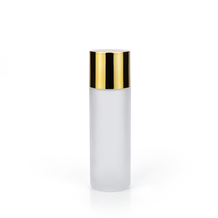 Custom 60 ml 100 ml 120 ml 150ml cylinder plastic inner plug insert dropper makeup face toner bottles with gold lids