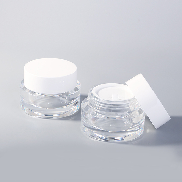 Custom 60g Acrylic Empty Plastic Clear Matt Cosmetic Cream Jar