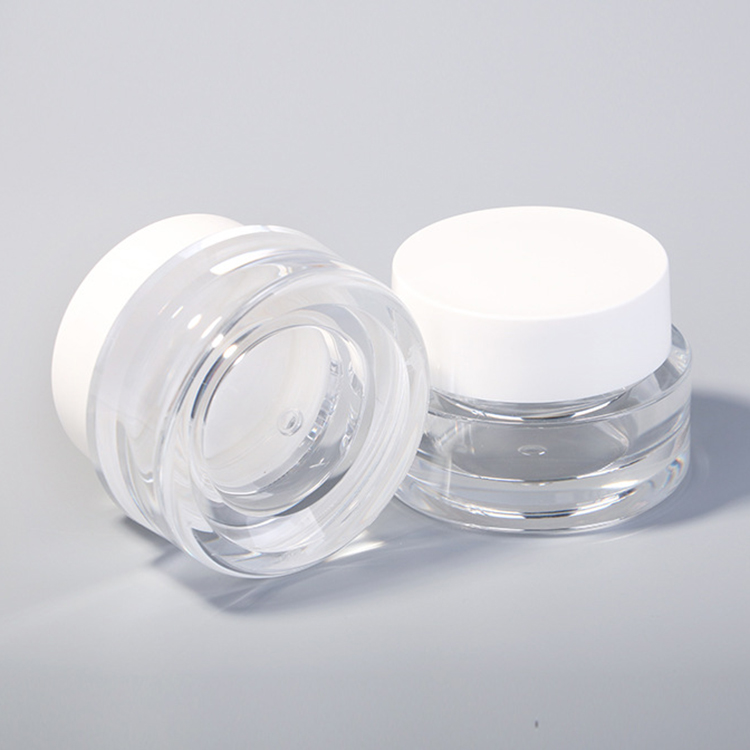 Custom 60g Acrylic Empty Plastic Clear Matt Cosmetic Cream Jar