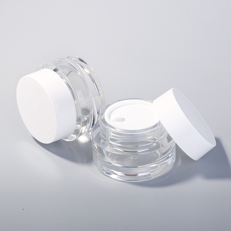 Custom 60g Acrylic Empty Plastic Clear Matt Cosmetic Cream Jar