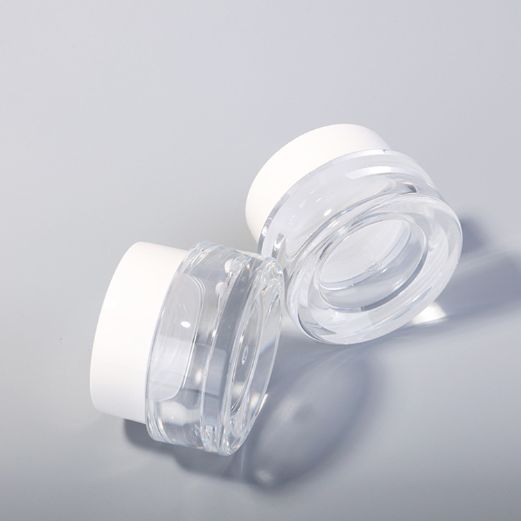 Custom 60g Acrylic Empty Plastic Clear Matt Cosmetic Cream Jar