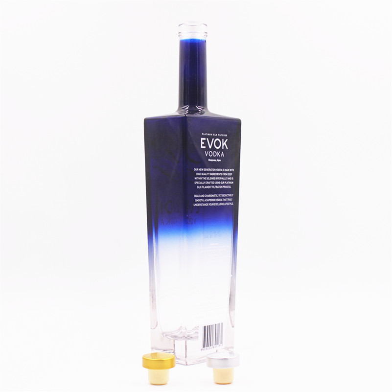 Custom 750ml 75cc cork top super flint empty oslo tamper whisky tequila brandy liquor spirit  wine vodka glass wine bottle