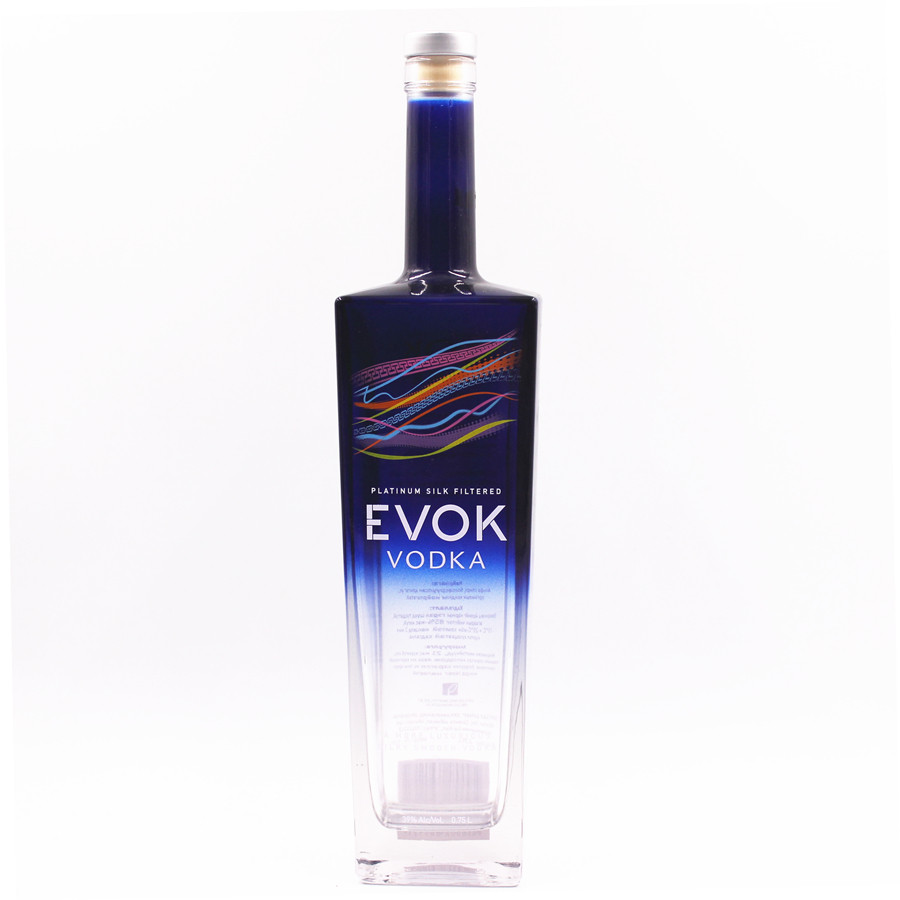 Custom 750ml 75cc cork top super flint empty oslo tamper whisky tequila brandy liquor spirit wine vodka glass wine bottle