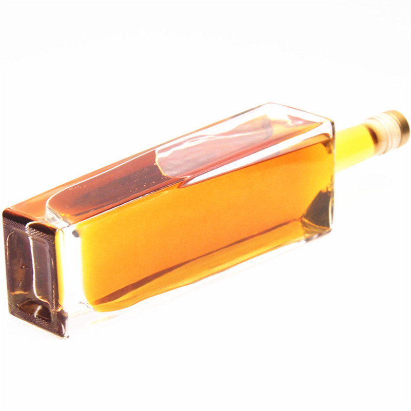 Custom 750ml 75cc cork top super flint empty oslo tamper whisky tequila brandy liquor spirit wine vodka glass wine bottle