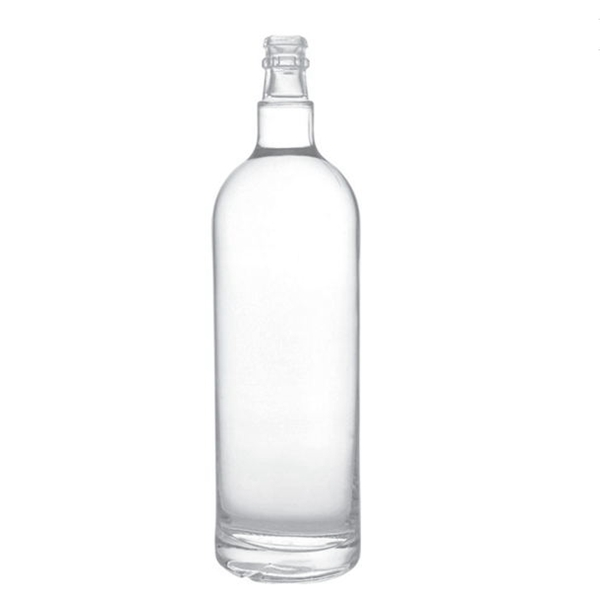 Custom 750ml flint/clear wine glass bottle with cork