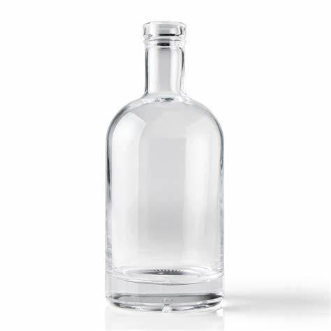 Custom 750ml thick bottom liquor glass bottle for wholesale