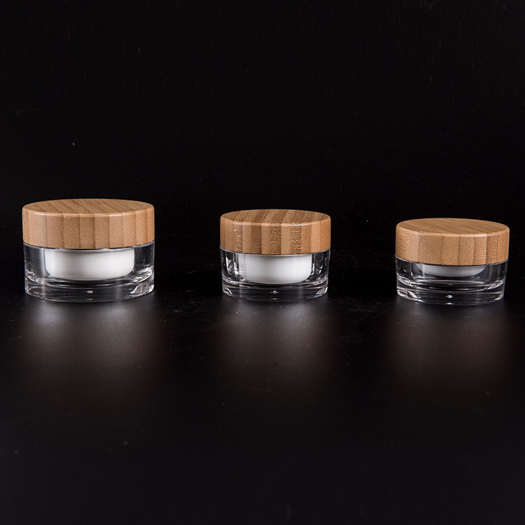 Custom Adjustable Jar Cosmetic Packaging Acrylic Cream Jar