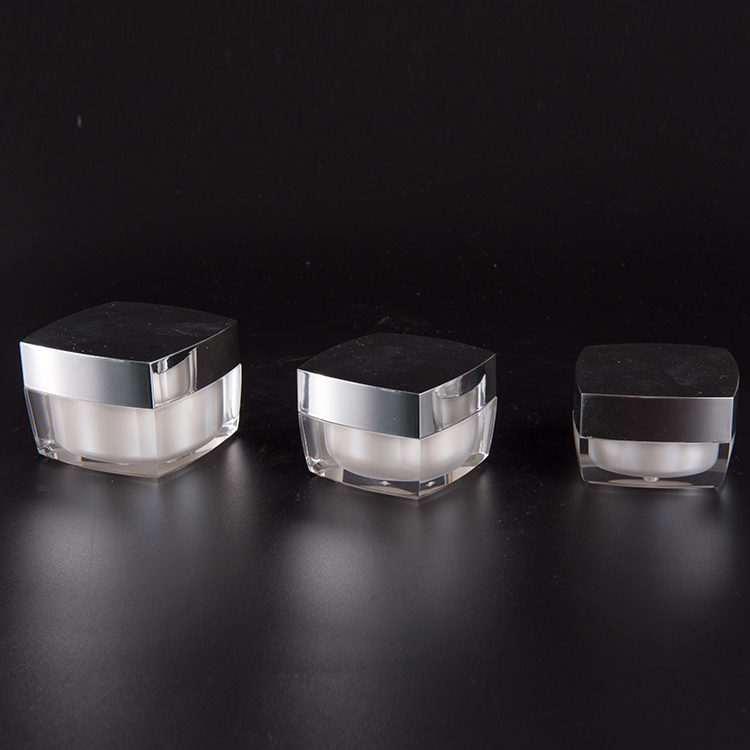 Custom Adjustable Jar Cosmetic Packaging Acrylic Cream Jar