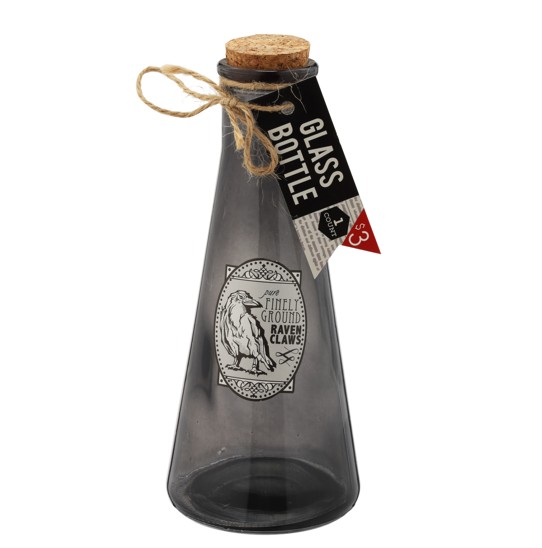 Custom Black halloween skull Wine Glass Bottle with Cork