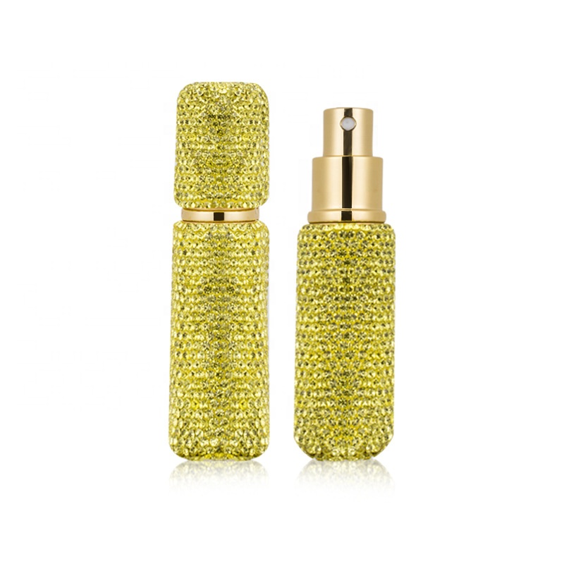 Custom Bling Empty Perfume Spray Bottles New Arrival DIY Rhinestone Cosmetic Mist Perfume Bottles for Skin Care Packaging Gift