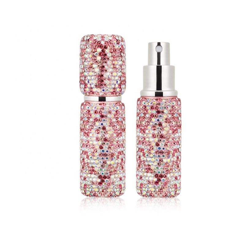 Custom Bling Empty Perfume Spray Bottles New Arrival DIY Rhinestone Cosmetic Mist Perfume Bottles for Skin Care Packaging Gift