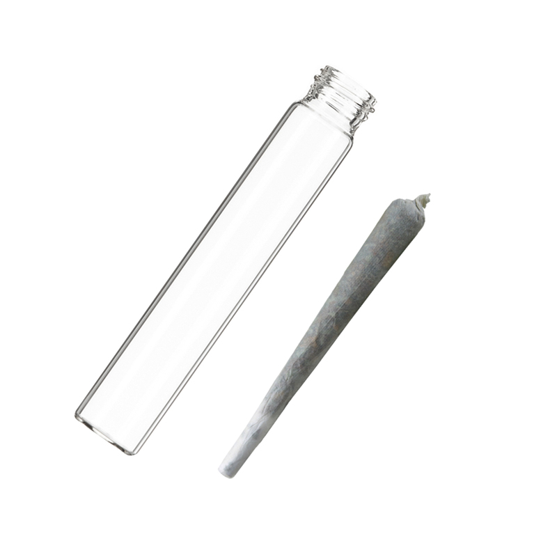Custom Branding Gold Cap Glass Vials J Tubes For Pre Rolled Paper Cone