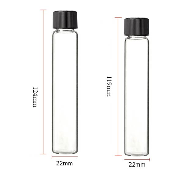 Custom Child Safety Clear Pre Roll Joint Tube Glass Tube Bottle