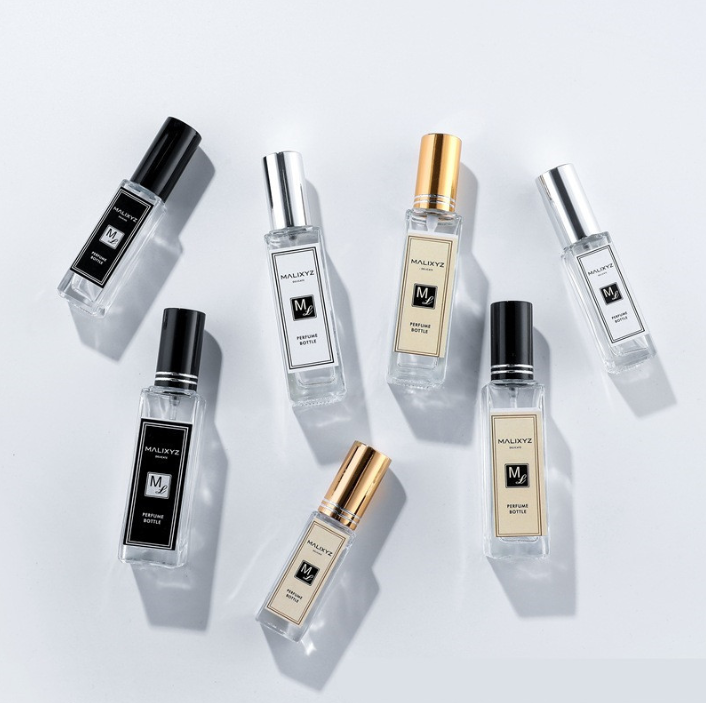 Custom Classic Clear Luxury Square Mist Spray 5ml 10ml 20ml 30ml 50ml 100ml Wholesale Empty Glass Perfume Bottle