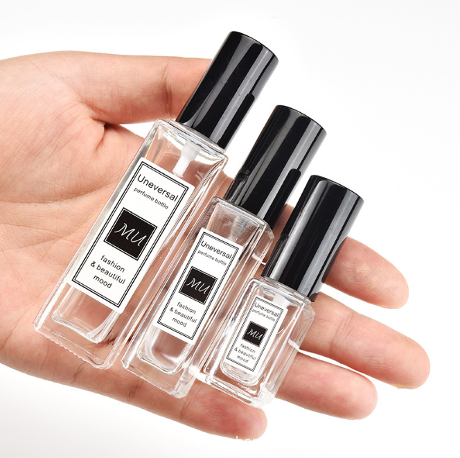 Custom Classic Clear Luxury Square Mist Spray 5ml 10ml 20ml 30ml 50ml 100ml Wholesale Empty Glass Perfume Bottle