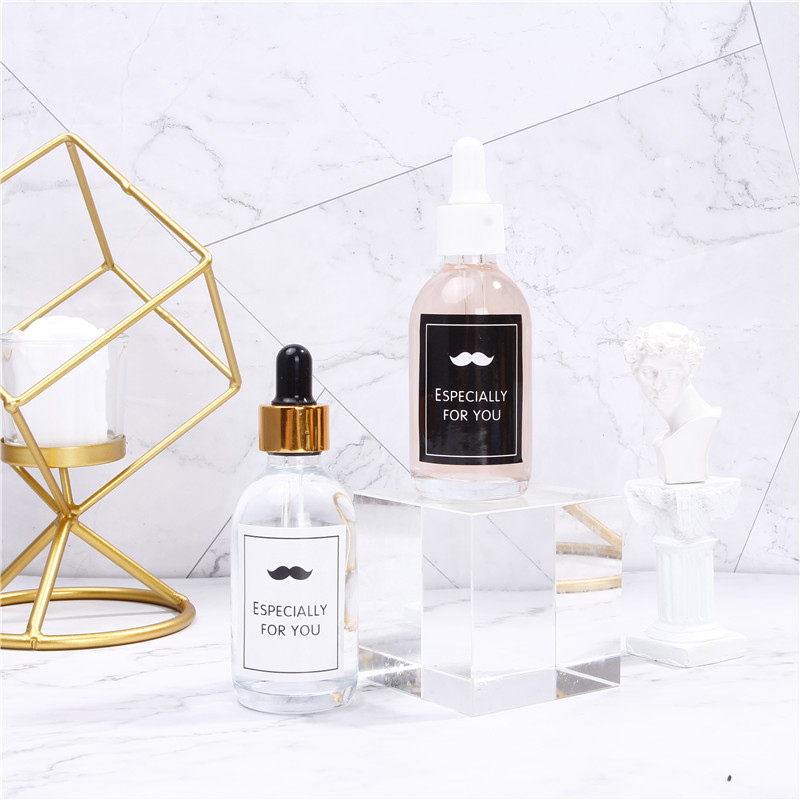 Custom Clear 100ml Serum Bottle Essential Oil Glass Dropper Bottle For Cosmetic Packaging