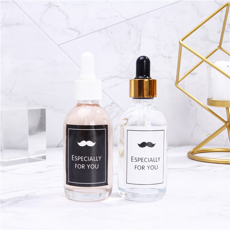Custom Clear 100ml Serum Bottle Essential Oil Glass Dropper Bottle For Cosmetic Packaging