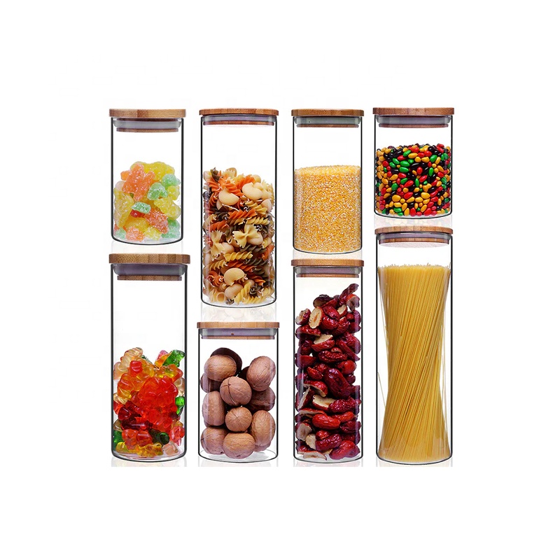 Custom Clear Cookie Bottle Food Container Storage 4oz 8oz 12oz 16oz Glass Jar 2 Oz