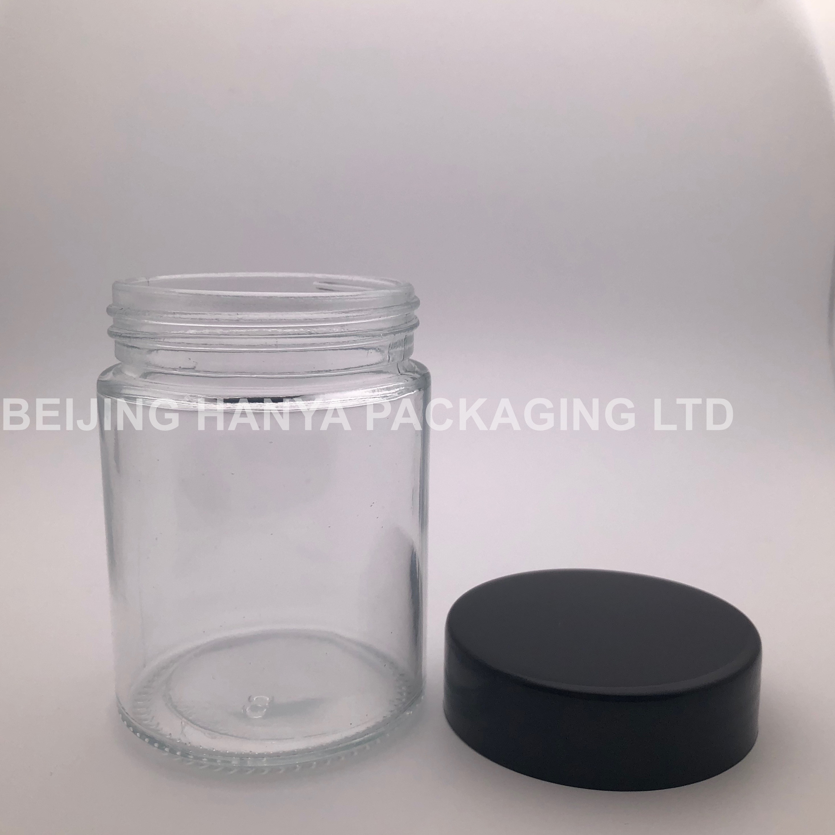 Custom Clear Cosmetic Creams Packaging Glass Jar