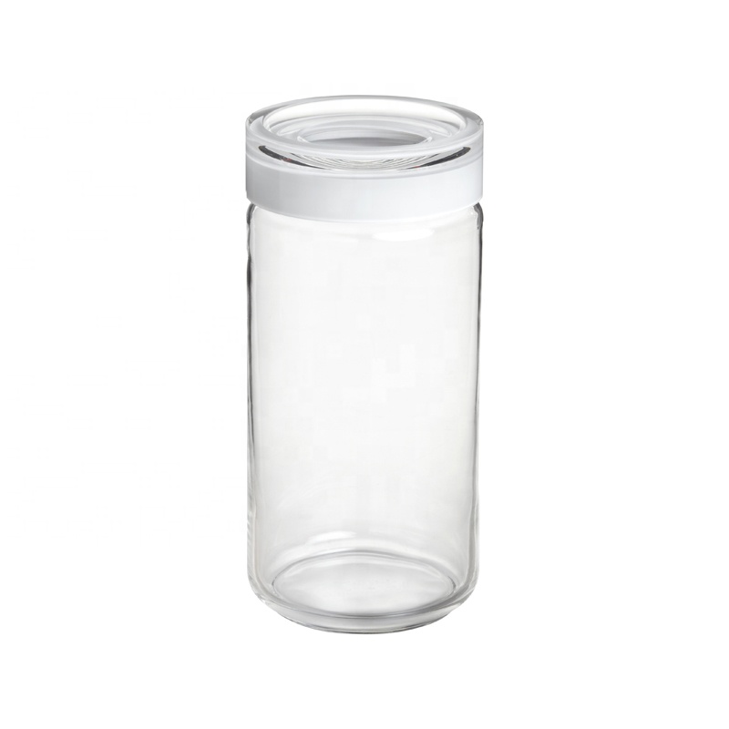Custom Clear Empty Cookie Bottle Food Container Storage 2oz 4oz 8oz 12oz Glass Jar 16 Oz