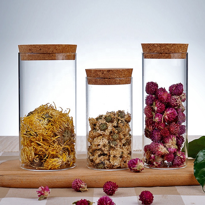 Custom Clear Empty Food Cake Candy Cookie 150 Ml 200ml 250 300ml 350ml Herb Glass Canning Jars