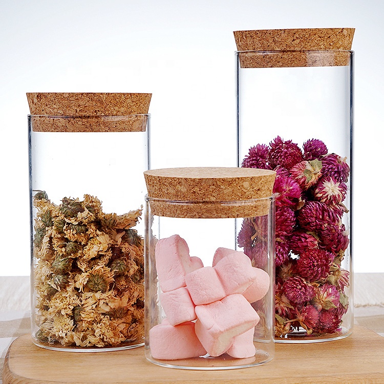 Custom Clear Empty Food Cake Candy Cookie 150 Ml 200ml 250 300ml 350ml Herb Glass Canning Jars
