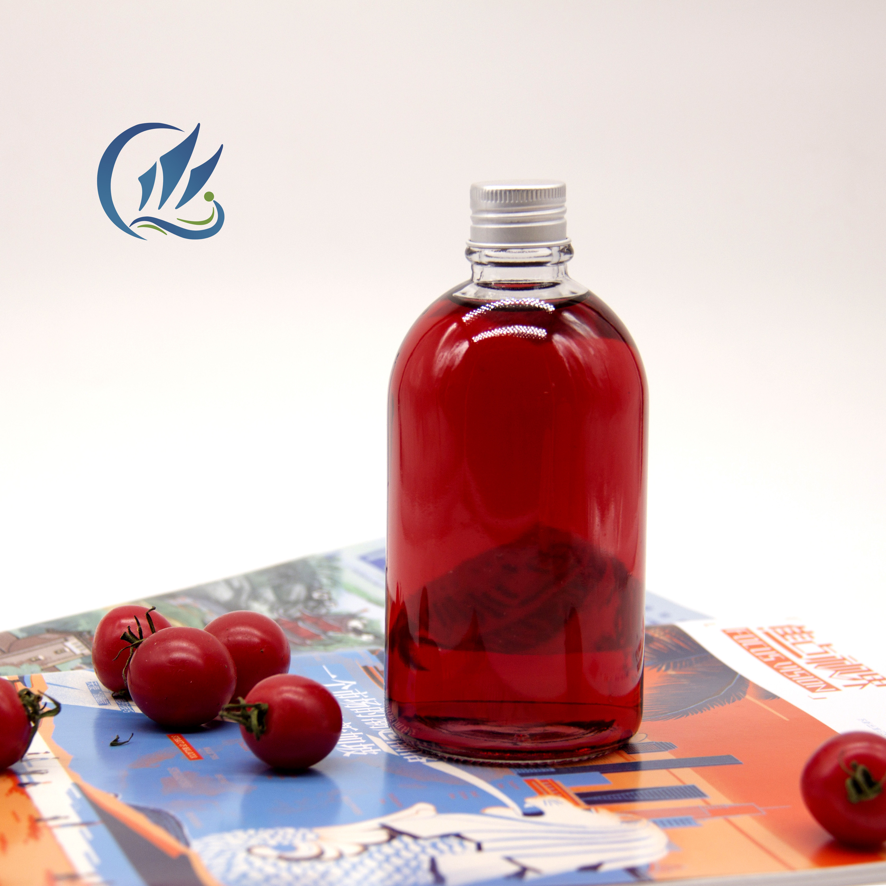 Custom Clear Empty Round 250ml 500ml Cold Brew Coffee Juice Bottle Beverage Wine Drinking Milk Water Glass Bottle