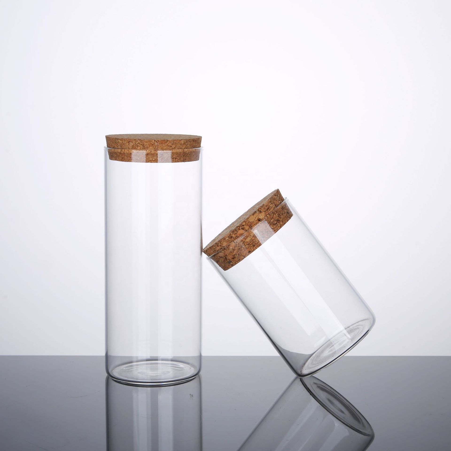 Custom Clear Jar Coffee Cookie Grade Candy Airtight Borosilicate Food Storage Container Glass Container