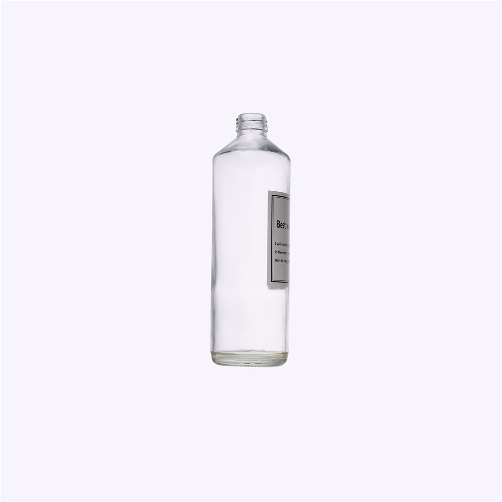Custom Clear Tall Round Empty 16 oz Hair Oil Spray Bottles Glass With Spray Pump