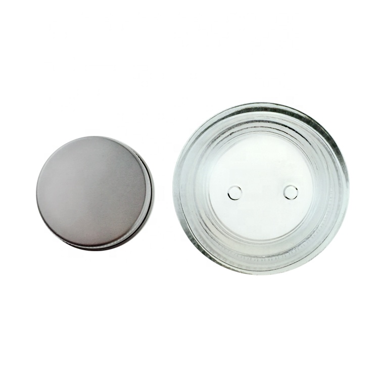 Custom Color 60g Clear Face Cream cosmetic glass jar with Metal Lid