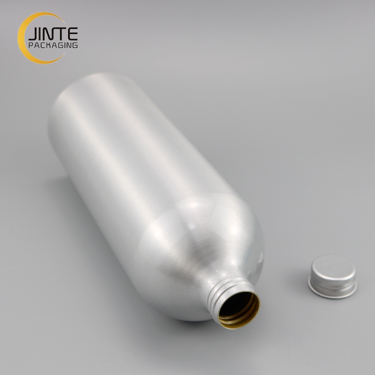 Custom Color Aluminum Bottle 1000ml Aluminum Bottle with Screw Top Lid for Beer